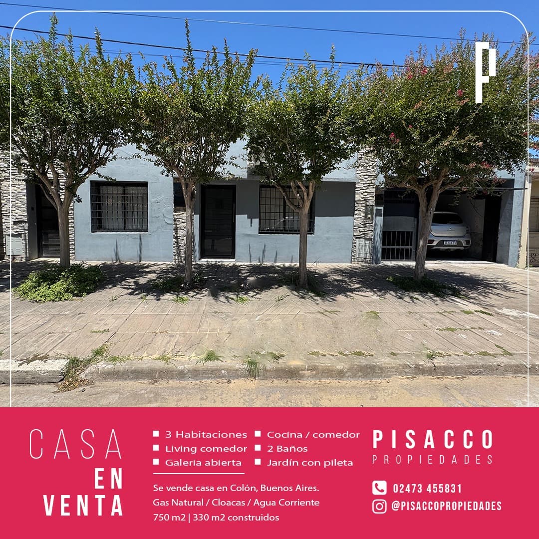 Casa con pileta, oficina y departamento independiente